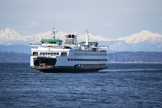 ferry outside Tacoma, Washington